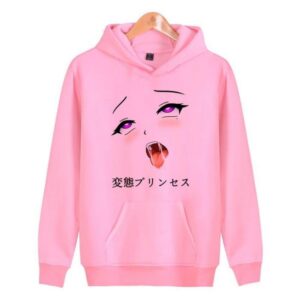 Ahegao Hentai Pink Hoodie 2024